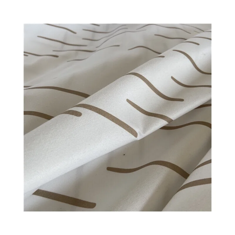 100% polyester disperse printed fabrics for making bed sheet of stripe design