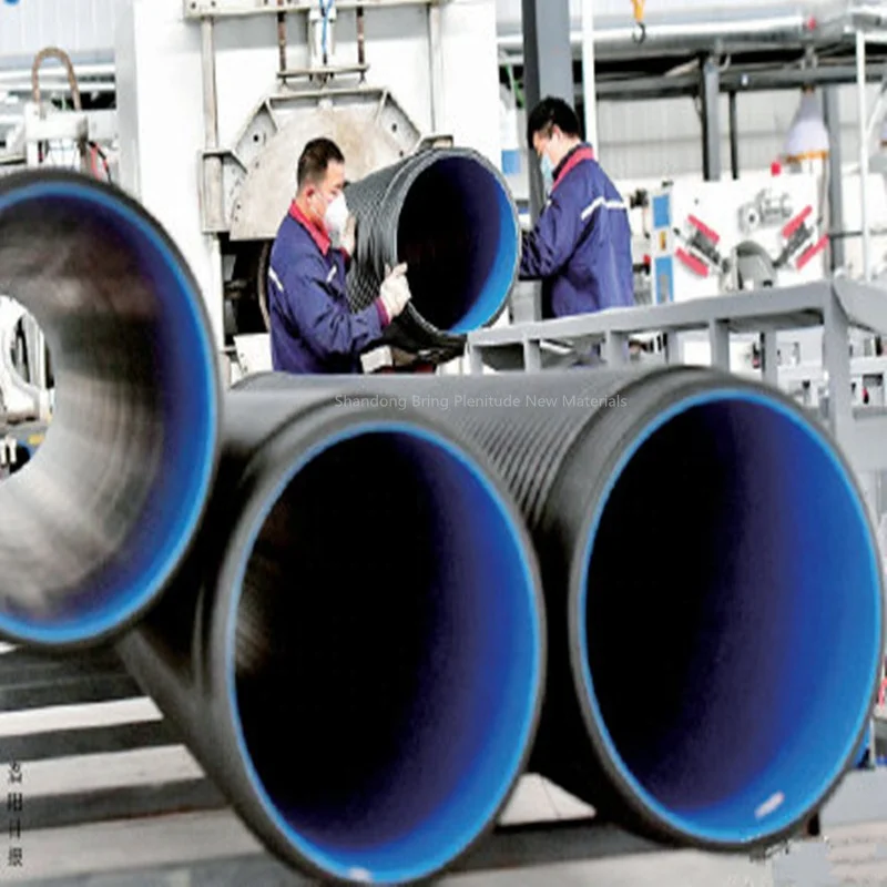 500 мм ISO двойные гофрированные трубы HDPE и фитинги для