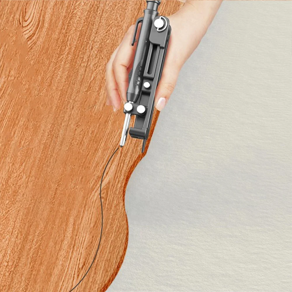 Multi-function Scribing Tool- Construction Pencil- Scribe Tool with Deep Hole Pencil Woodworking Scribe Gauge Duplicate Contour