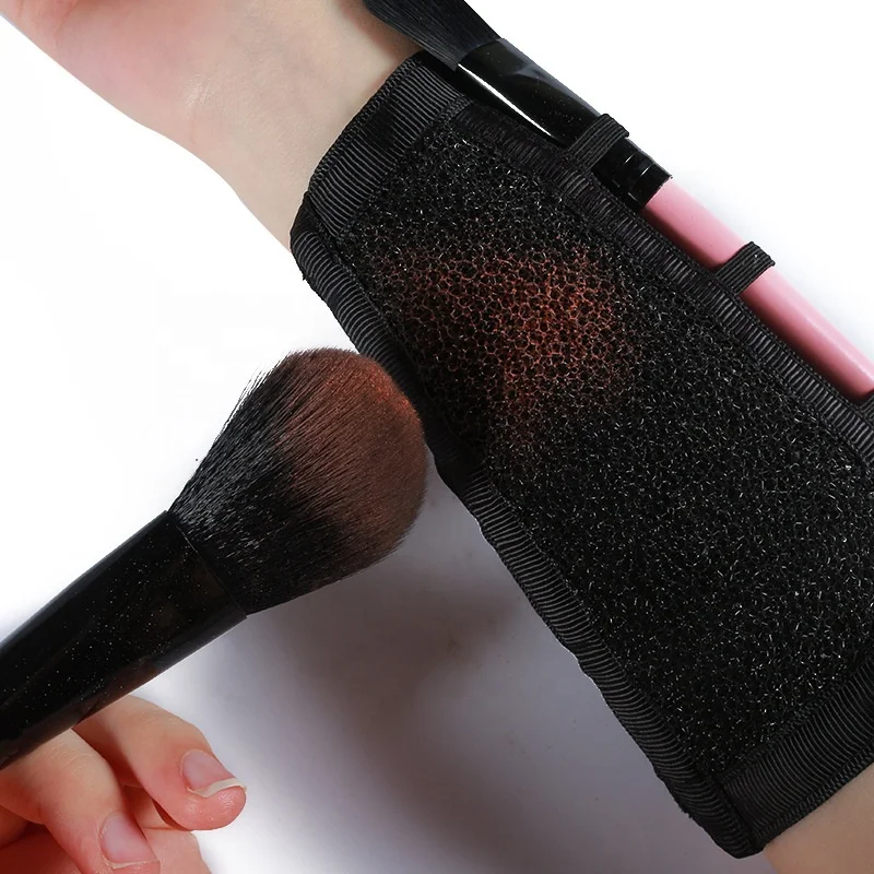 Wholesale Makeup Brushes Color Removal Cleaner Sponge Arm Makeup Brush Cleaner Armband Makeup Brushes Cleaner