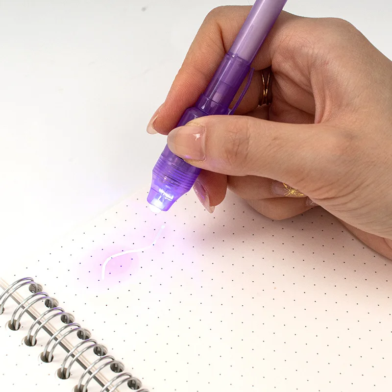 XY Colorful  multifunctional ultraviolet uv highlighter custom advertising big head plastic LED light up magic toy pen