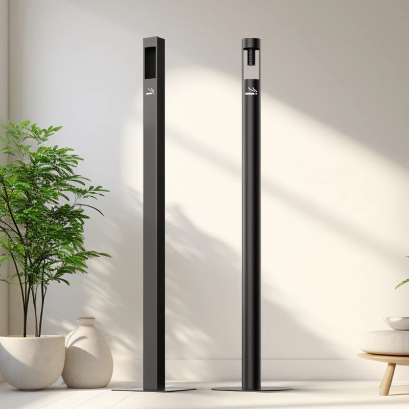 Modern Stainless Steel Ashtray Smoking Waste Hot Sale Outdoor Popular High Best quality Custom Logo cheap Price Standing Ashtray