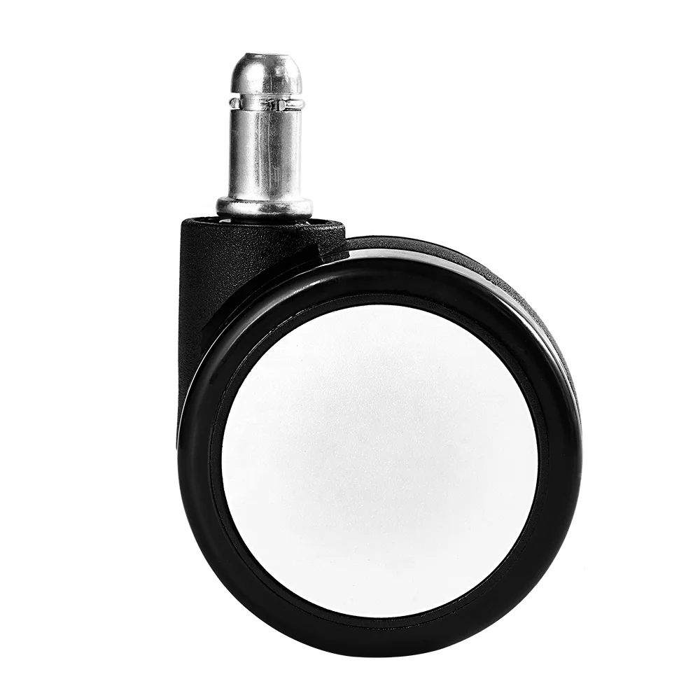 Gaming Chair Wheels 60 mm Mobile Plastic Castor Twin Wheel Furniture Casters with pin 11*22