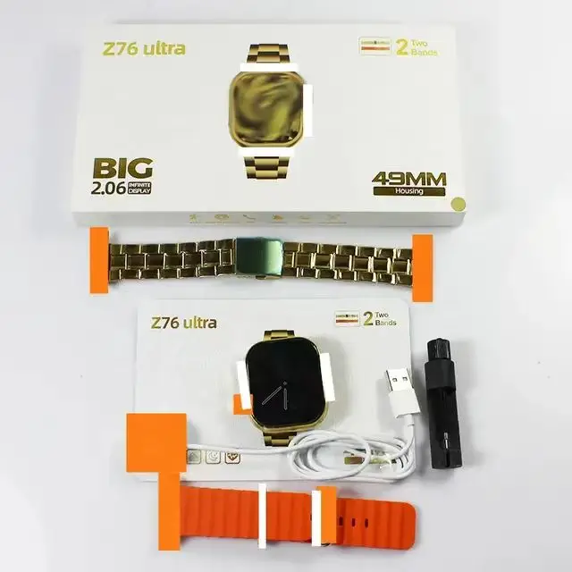 2023 новейший z76 ультра 2,01 дюймов полный сенсорный экран Smartwatch Serie 8 Беспроводная зарядка z76 ультра smartwatch