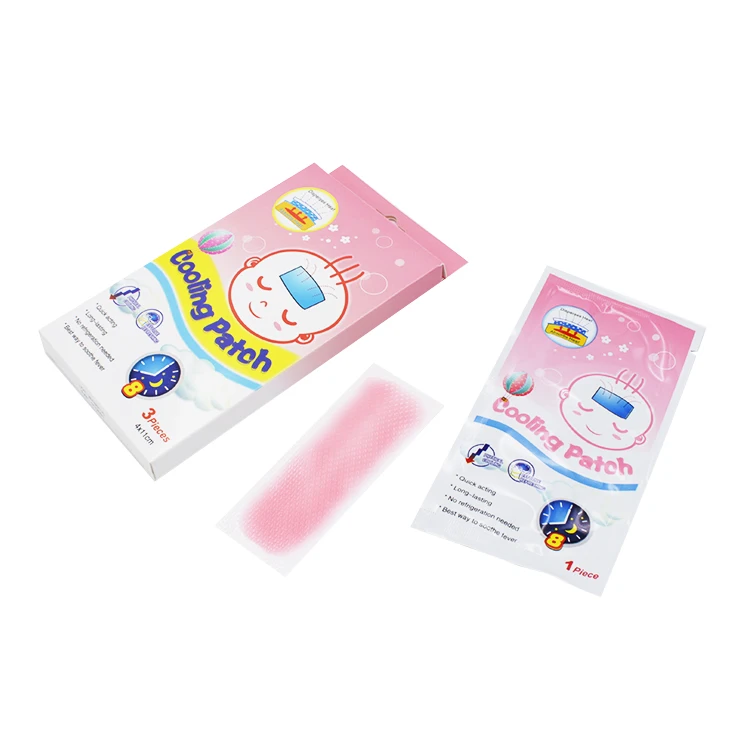 New Heat Discoloration Fever Reduce Plaster Cooling Gel Patch for Body