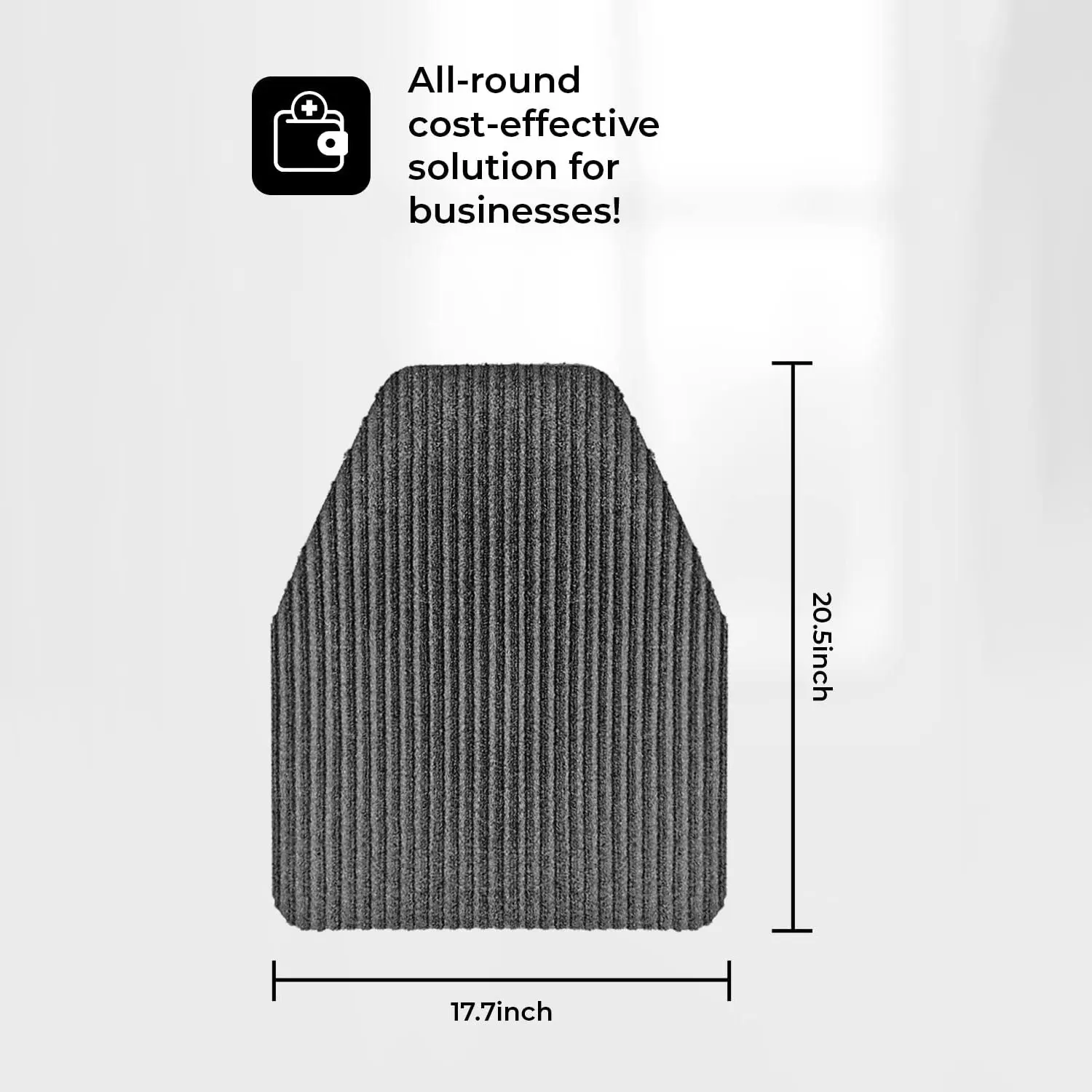 Public Bathrooms Urinal Floor Mat For School Man Restroom Toilet Absorb Double Stripe Urinal Mats