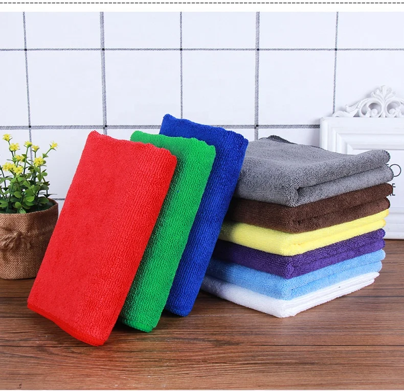 decai textile wholesale warp knit microfiber face towel soft salon towel microfiber hair drying towel 35x75