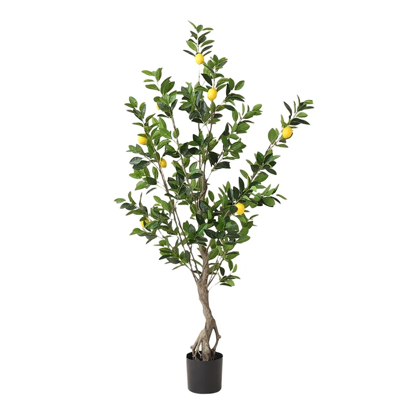 Home Decorations Realistic 1.5M Height Artificial Fruit Plant Ornamental  Bonsai Lemon Tree