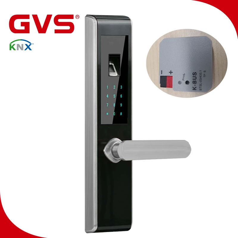 NO.1 KNX/ECB GVS K-bus система автоматизации умного дома карта отпечатков пальцев цифровая клавиатура KNX интегрированная умная дверная Блокировка по отпечатку