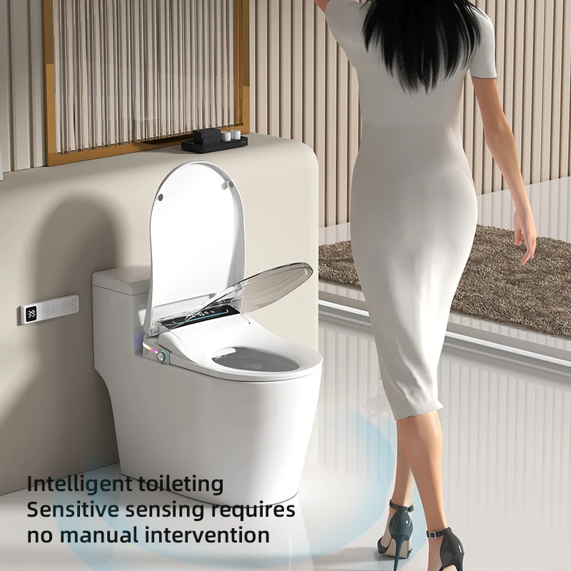 2025 New Design Electronic Heated Automatic Intelligent Smart U V Shape Bidet Toilet Seat With Automatic Cover Opening Function