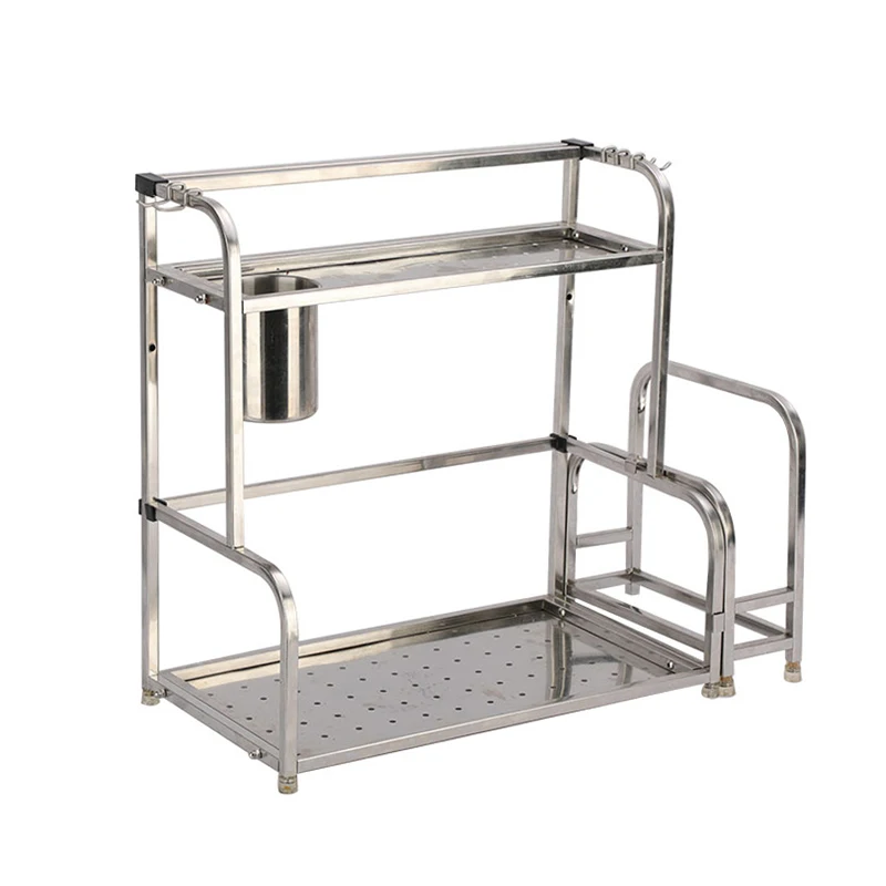 Factory Direct Sales All in One Kitchen Spice and Knife Holder Rack Kitchen Organizer Storage Shelf Kitchen Rack Shelf