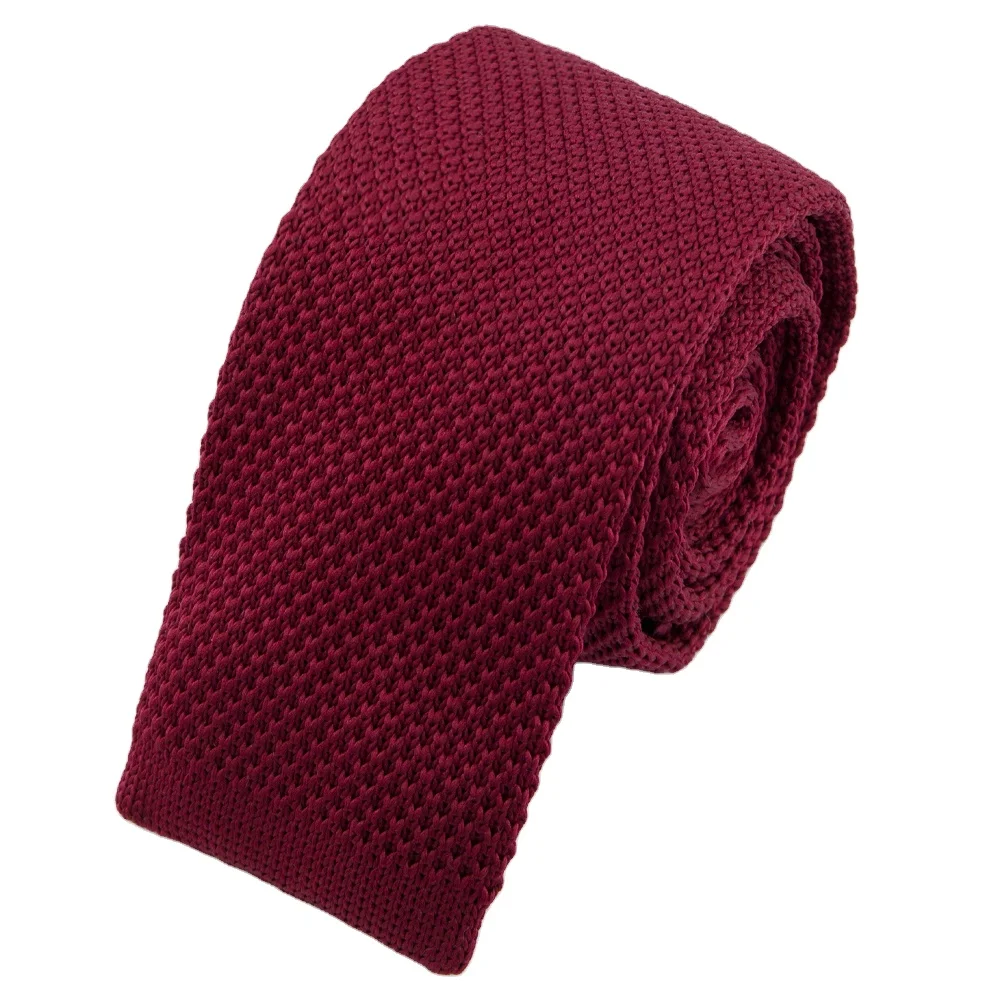 Manxiang Customize Handmade Elegant Slim Skinny Mens Knitted Tie