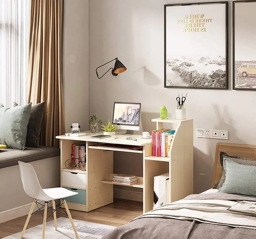 Modern mdf painting study work desk wooden office table for office furniture