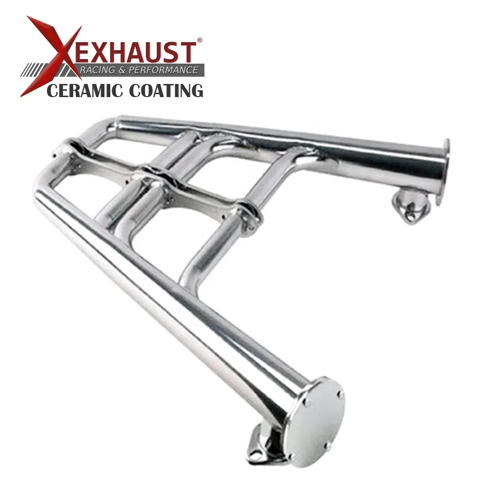 Ceramic coating exhaust manifold exhaust pipes ceramic exhaust header for chevy Chevrolet Small Block Lake Style Fits 265