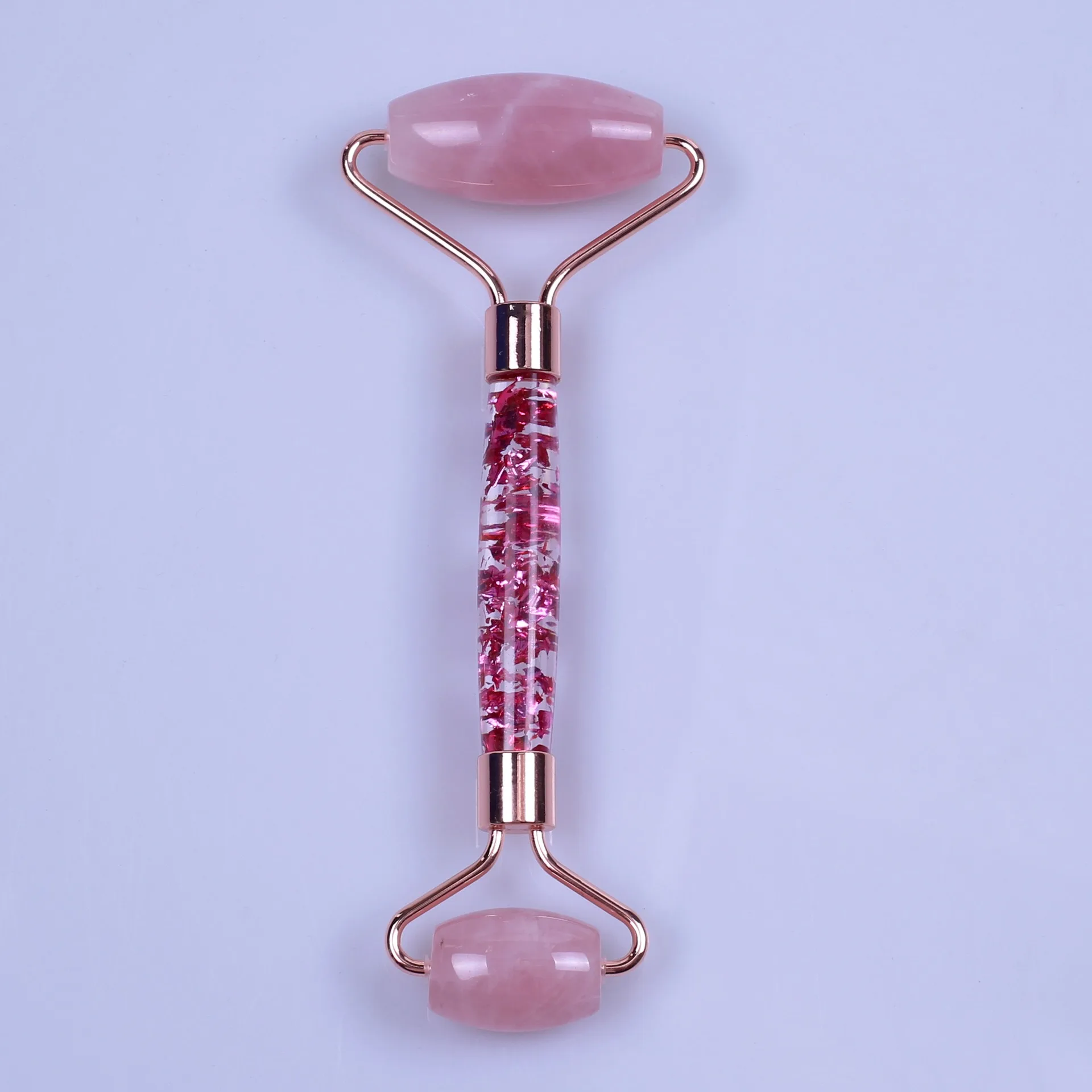 Double-Head Multi-purpose Massage Stick Roller Resin Handle Jade Face Health Care Firming Skin Scraping Relaxing Tendons