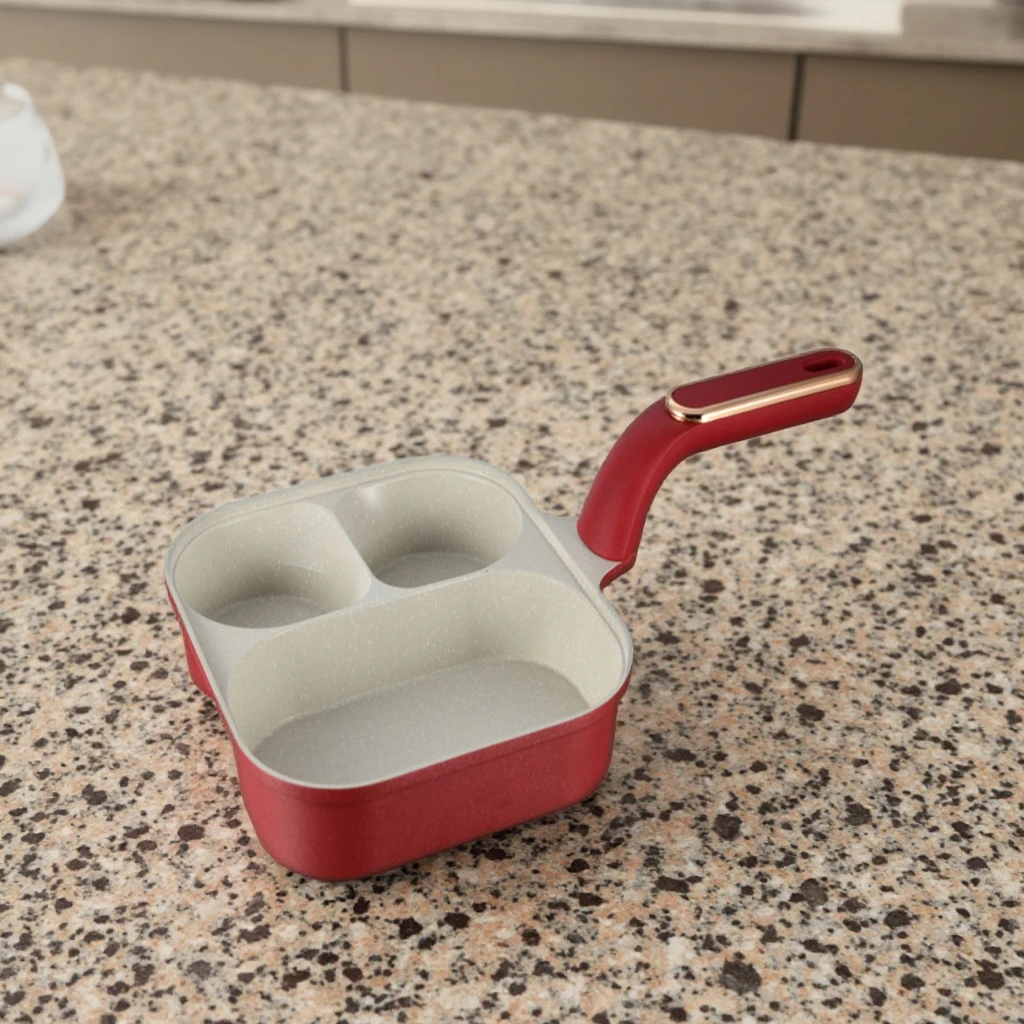 2024 New Style 23CM Square Pancake Saute Pan for Cooking Pancakes and Other Dishes