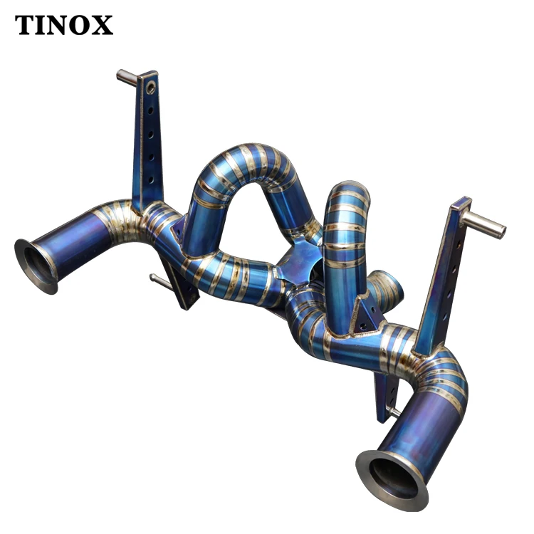 Hot Selling Titanium Alloy  valvetronic exhaust catback with downpipe for Lamborghini  LP740 exhaust
