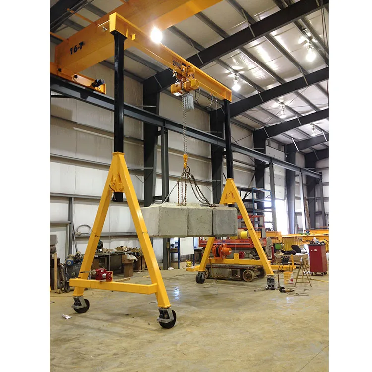 Small Mobile Portable Gantry Crane 3M 8 Ton Gantry Crane For Sale