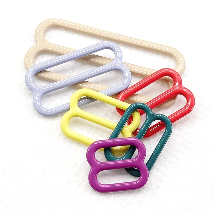 Rings and sliders nylon coated metal strap adjusters accessories for underwear