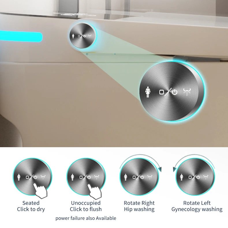 Modern High-end Automatic Bathroom Sanitary Wares Floor Intelligent Toilet Smart toilets