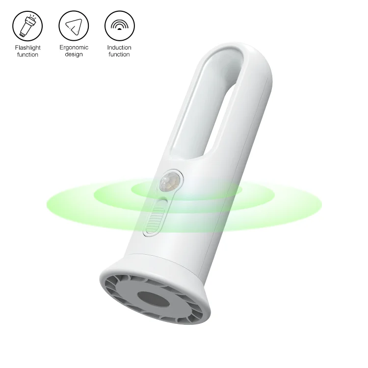 New motion sensor induction light wireless usb rechargeable battery torch light night light for bed room