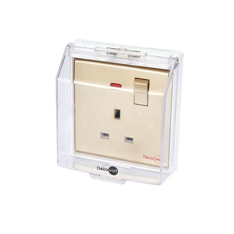 Прозрачная пластиковая Настенная Розетка Реле Переключатель слот коробка Поверхностное крепление настенный выключатель защитная коробка