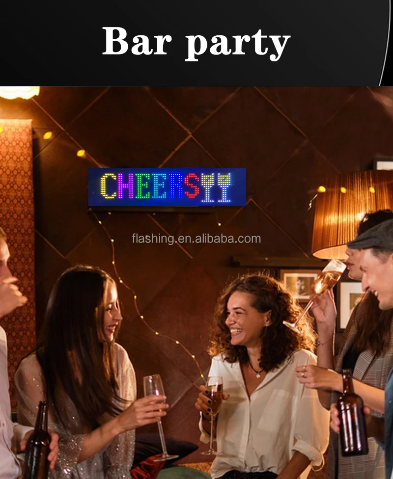 Newest EL Glow FlexLED With Remote Programmable Messages Scrolling LED Sign Display for Cars Digital Display