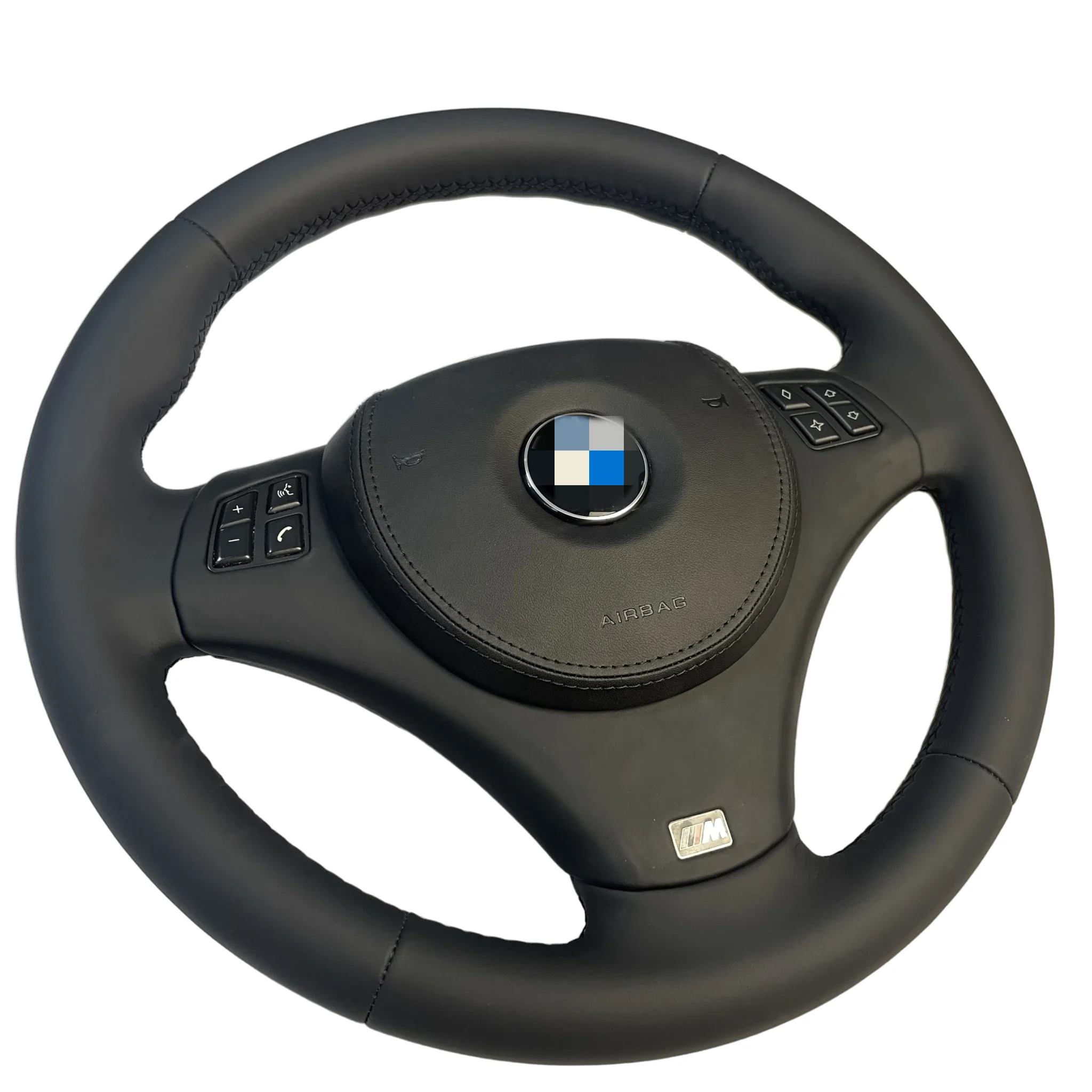 Чехол на руль для BMW E90 Sport E81 E82 E87 E88 E91 E92 E93 M3 из черной кожи