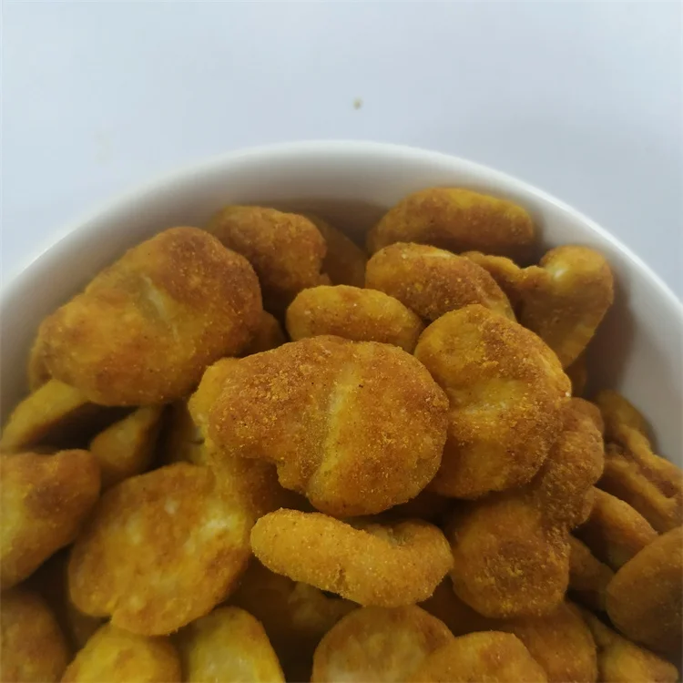 
Healthy Snacks Good Taste Curry Flavor Spicy Broad Beans Chips 