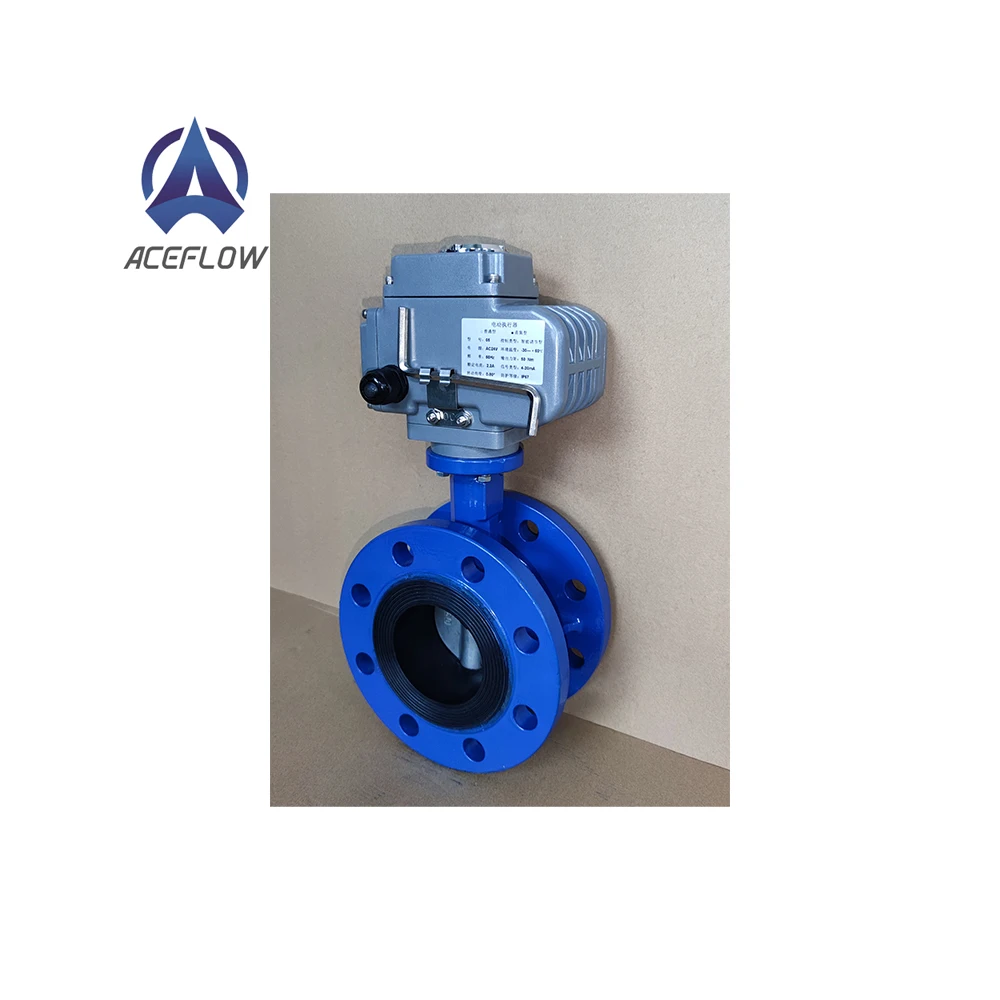 High Performance Factory price Dn65 Electric Motor Operated Ductile Iron Lug Type Butterfly valve