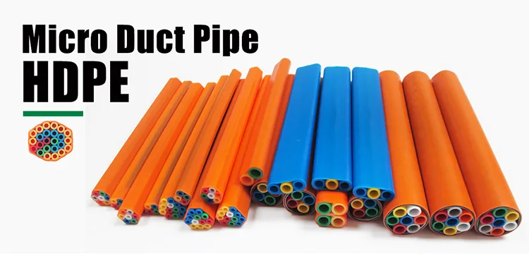 7 Way 14/10 mm With PE 1.2mm DB Direct Bury Series HDPE Micro Duct Tube Bundle For Underground Optical Fiber Air Blowing Cable