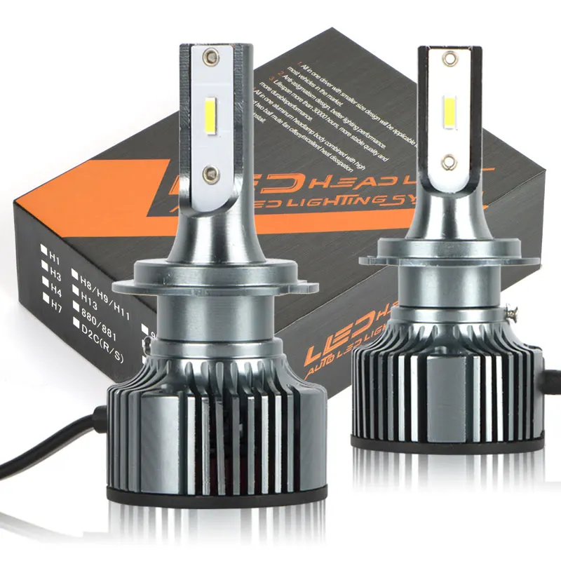 The cheapest LED headlight kit 6000k custom car light h11 LED headlight bulb h7 9005 HB3 other car light accessories