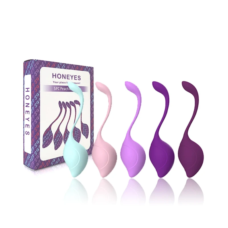 Female Half Non Toxic Vagina Ben Wa Kit Kegel Vagina Anal Balls Pink SEX TOYS Waterproof OEM Magnetic Touch ROHS Color Feeling