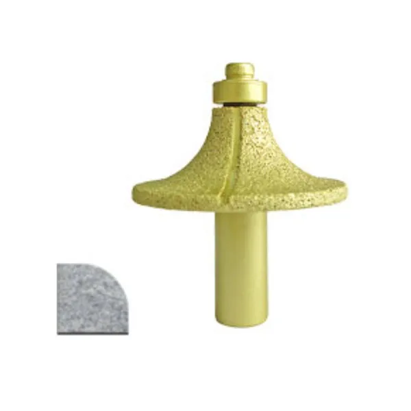 Diamond vacuum brazed engraving cutting tool CNC router bit with bearing