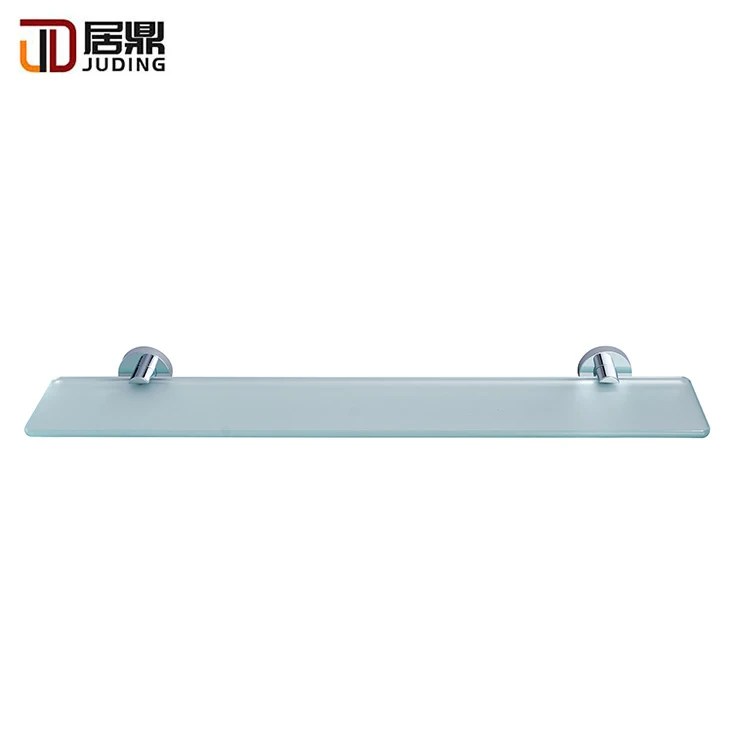 Modern Bathroom Accessories Wall Chrome Glass Shelf