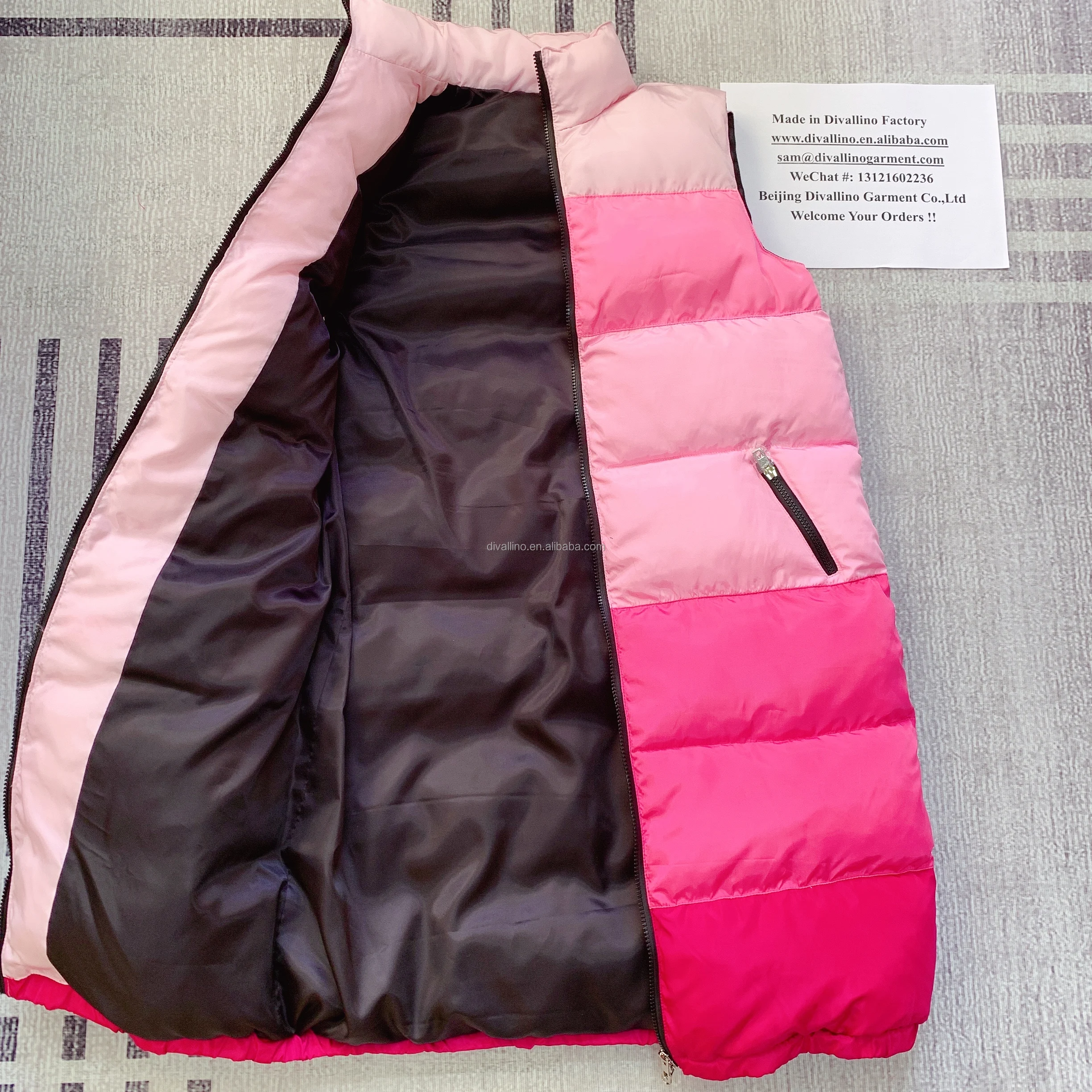 2024 HOT SALES!!  Factory of Winter Puffer Vest Down Feather Vest Multi-colored Vest with Lowest Wholesale Prices