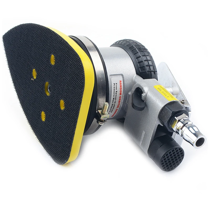 90mm*135mm Air Sander Polishing Wood Metal Pneumatic Buffing Polisher Tools Borntun Triangle Random Orbital Pneumatic Air Sander