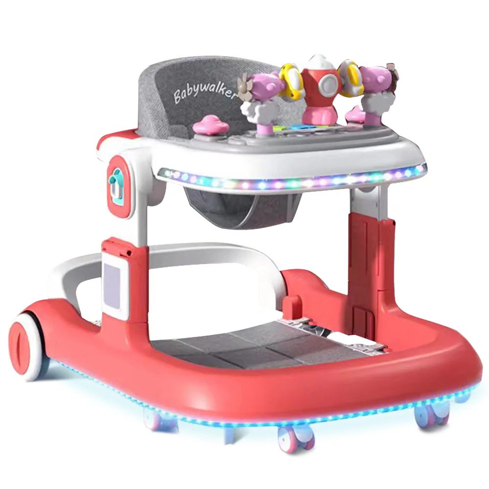 Andador Para Bebes Multifunction Light Music Walker Baby Foldable 4 In 1 Activity Baby Push Walker With Wheels And Seat