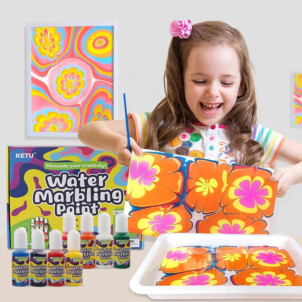 Детский набор мраморных красок Toyswit (62192702459)