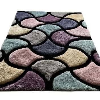 
good quality modern style 3d polyester shaggy carpet and rug for sale 