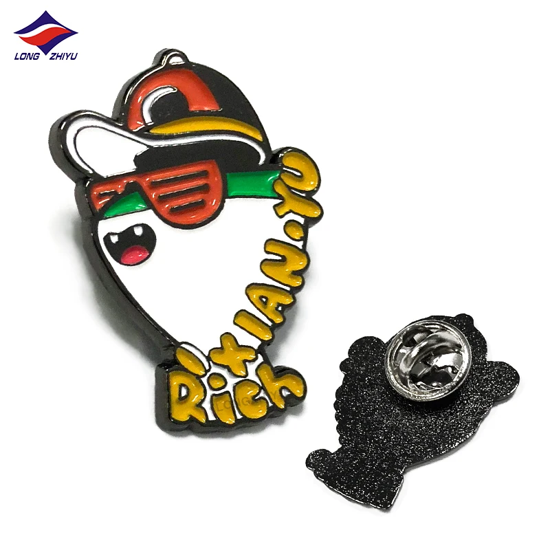 Customize Metal Gold Badges of China Manufacturer Metal Pin Badges Shenzhen Longzhiyu 15years Supplier