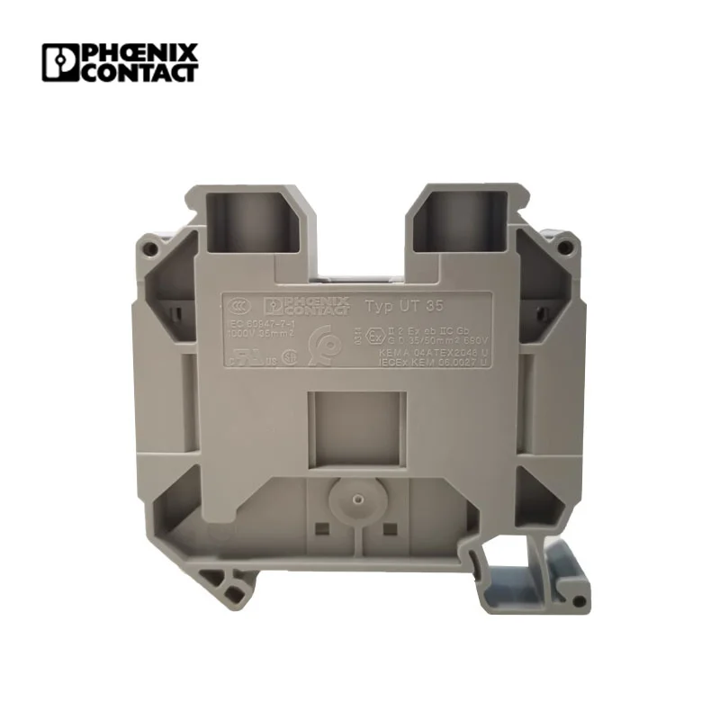UT 35 Phoenix Feed Through Custom Or Standard Test Terminal Block Wire Connector Electric Screw Phoenix Din Rail Terminal Block