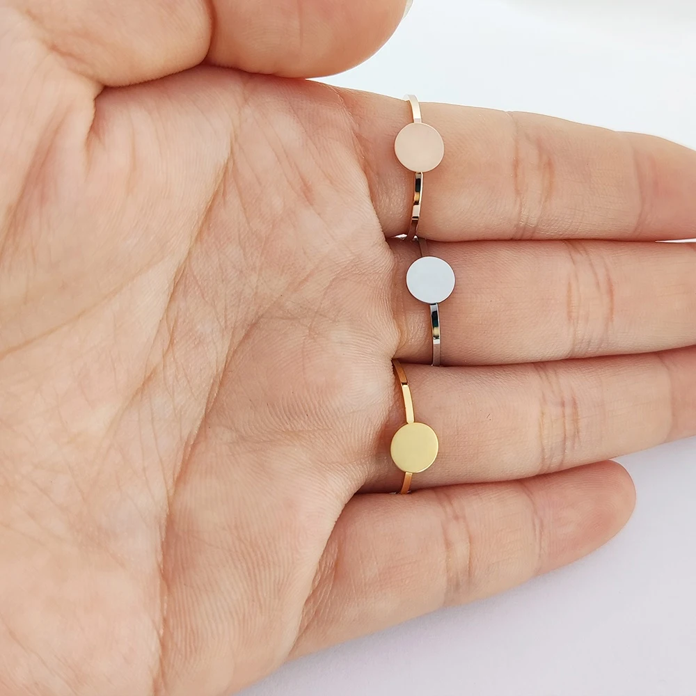 Золото/серебро кольцо настройки пустой Coreano Anillos De Compromiso Hombre простой Золотое 14K позолота нержавеющая сталь ювелирные изделия