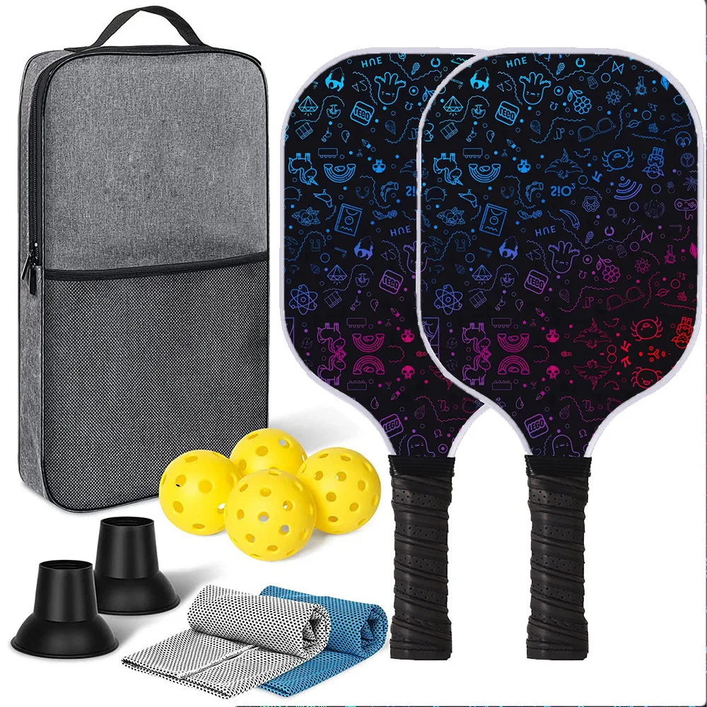 Customized pick racket graphite and glass fiber composite face and aramid honeycomb core, EdgeSentry protective pick racket
