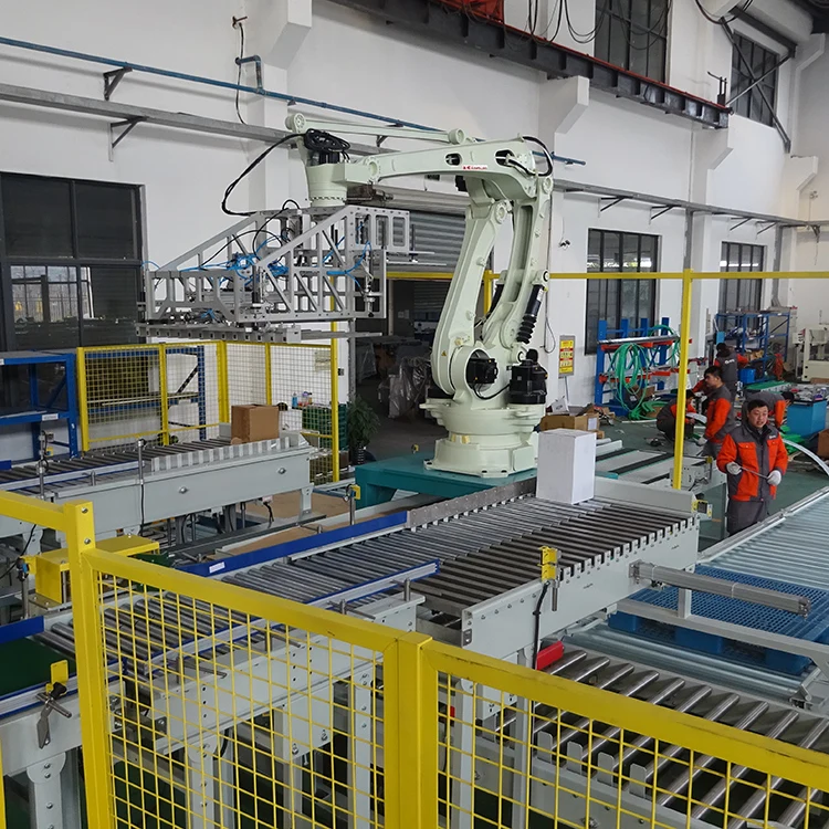 Automatic Line Palletizer Bag Line Machine Robot Stacker Robot Palletizing Machine