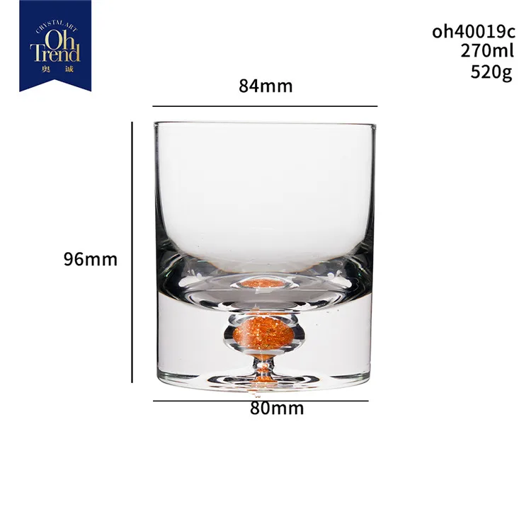 Wholesale customized Liquor Vodka 25ml 30ml heavy base thick bottom whisky custom shot whiskey glass
