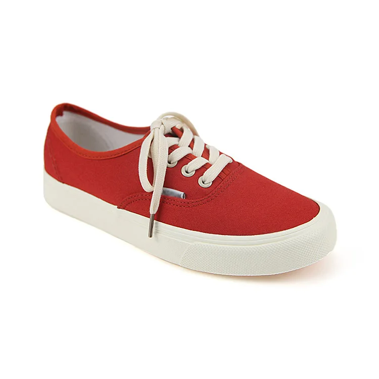 
Wholesale comfortable casual low cut vulcanized sneakers flat canvas shoes women 