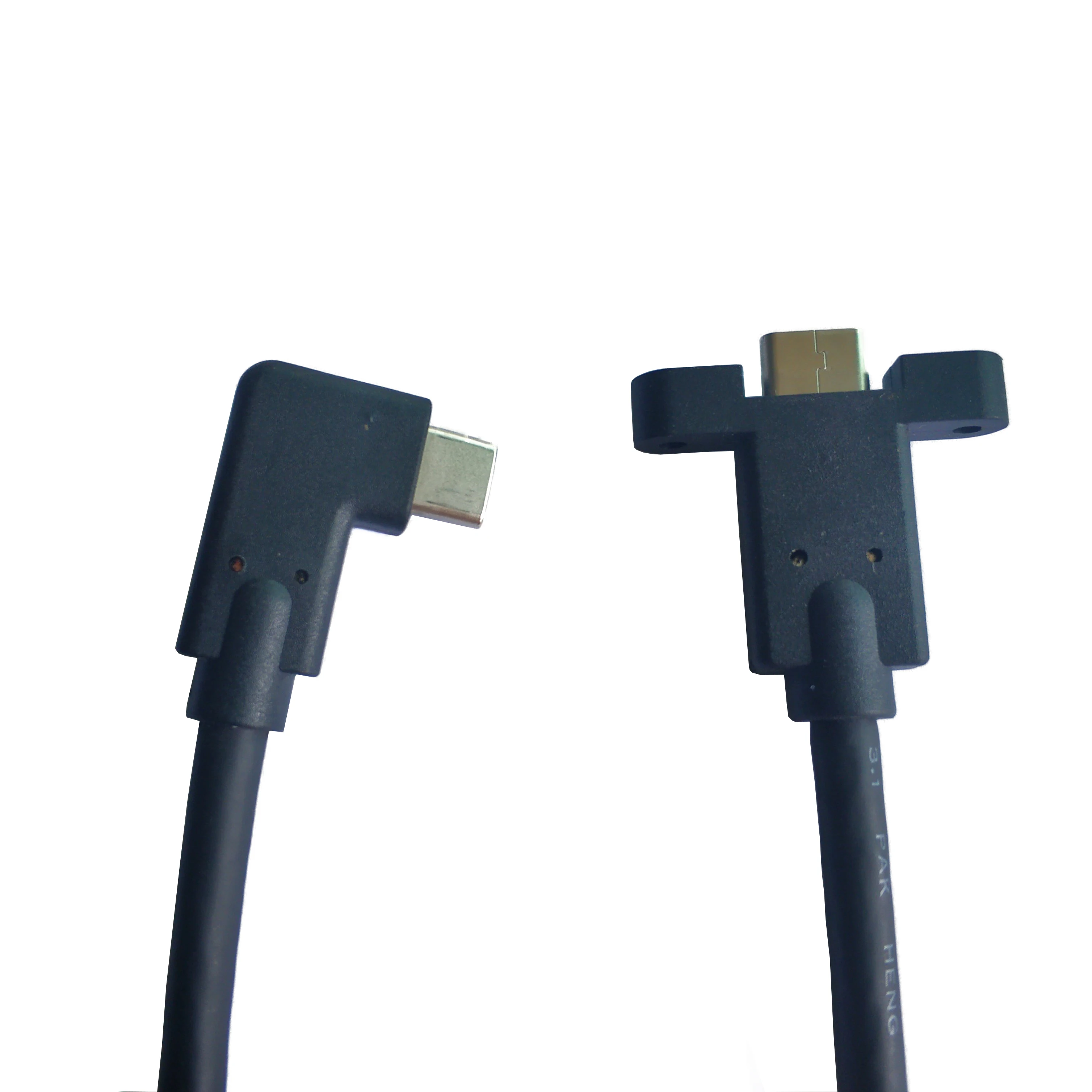 Type C для подключения к женскому кабелю, винт для крепления на панель микро USB кабель-удлинитель