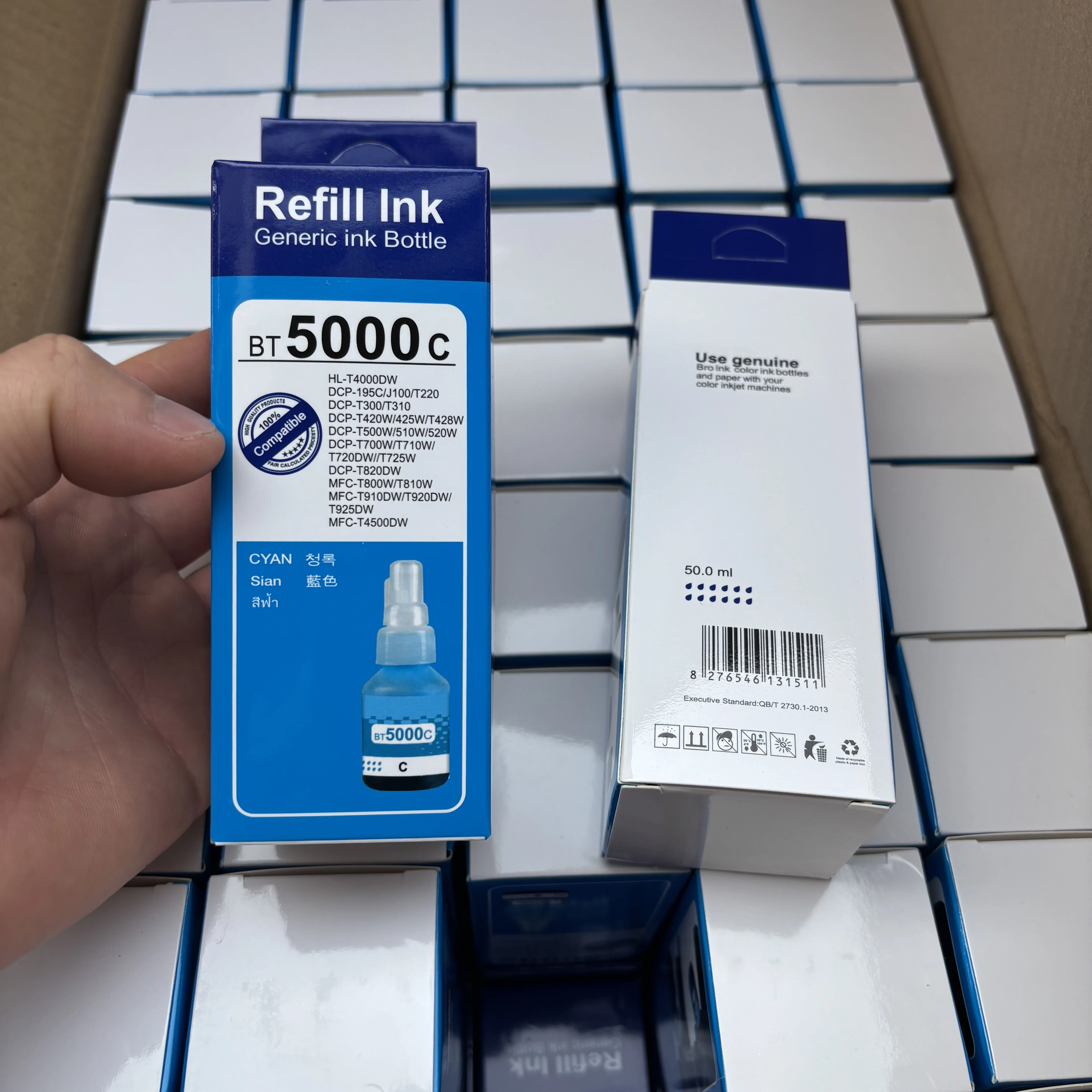 BTD60 BT5000 4-Color Water-Based Dye Ink Refill Printer Inks for Generic ink Bottle Brother Printers DCP-T310 DCP-T510W Printer