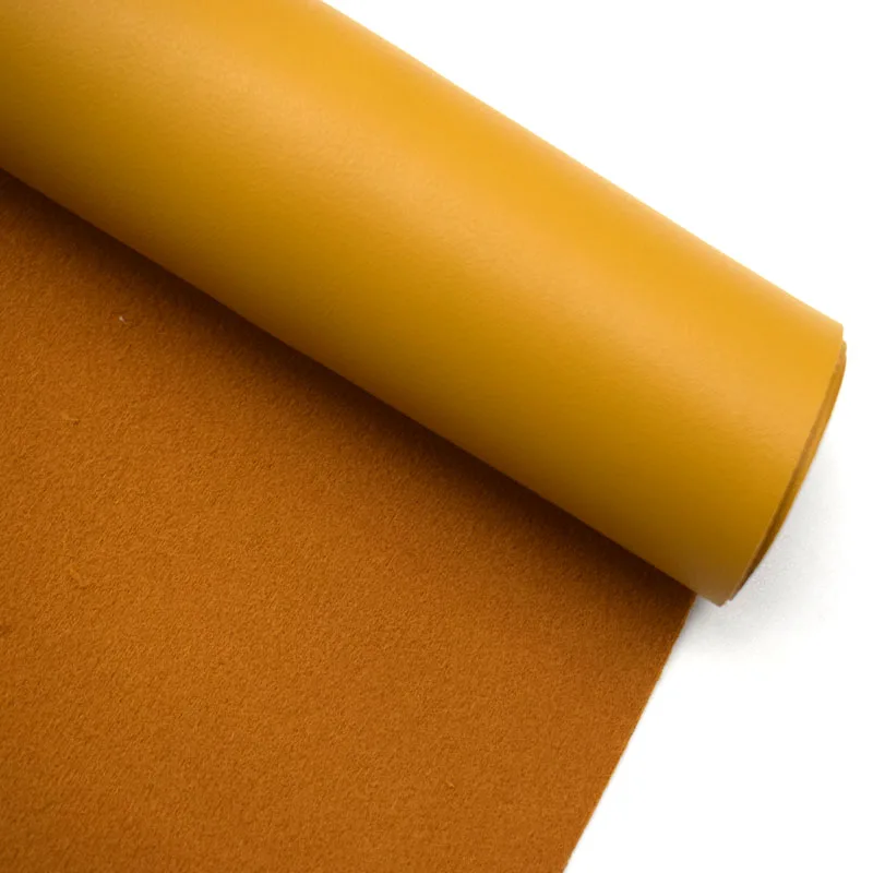 solid smooth texture pu synthetic leather fabric vinyll pvc free for handbags bags backpack